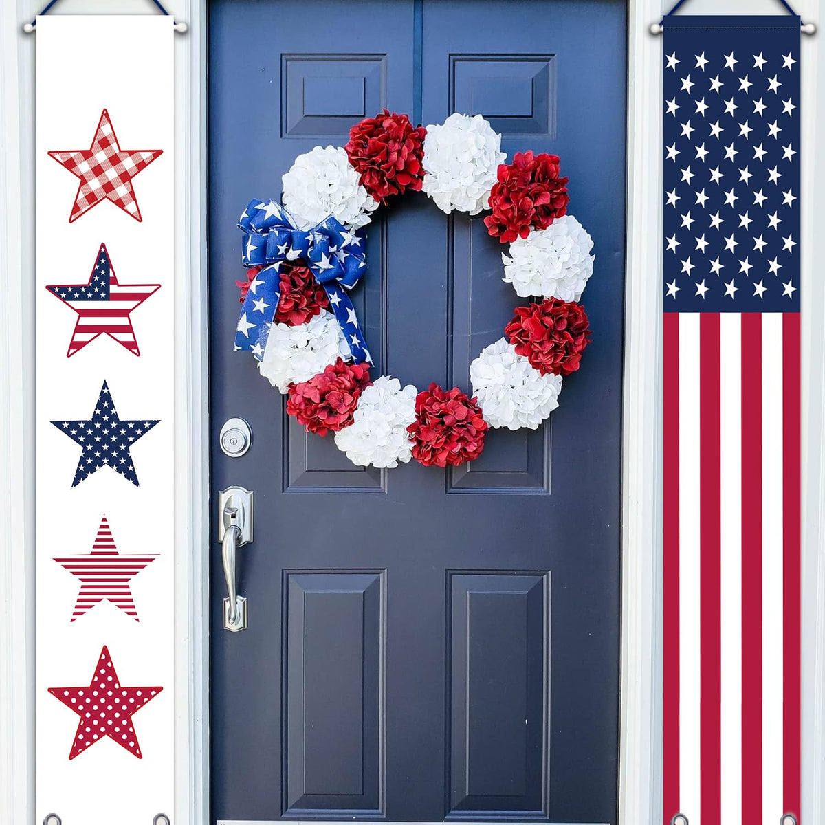 GPGHE Memorial Day banner, patriotic decor for outdoor spaces.