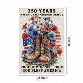 GPGHE Memorial Day flag with double-sided print for clear viewing from both sides.