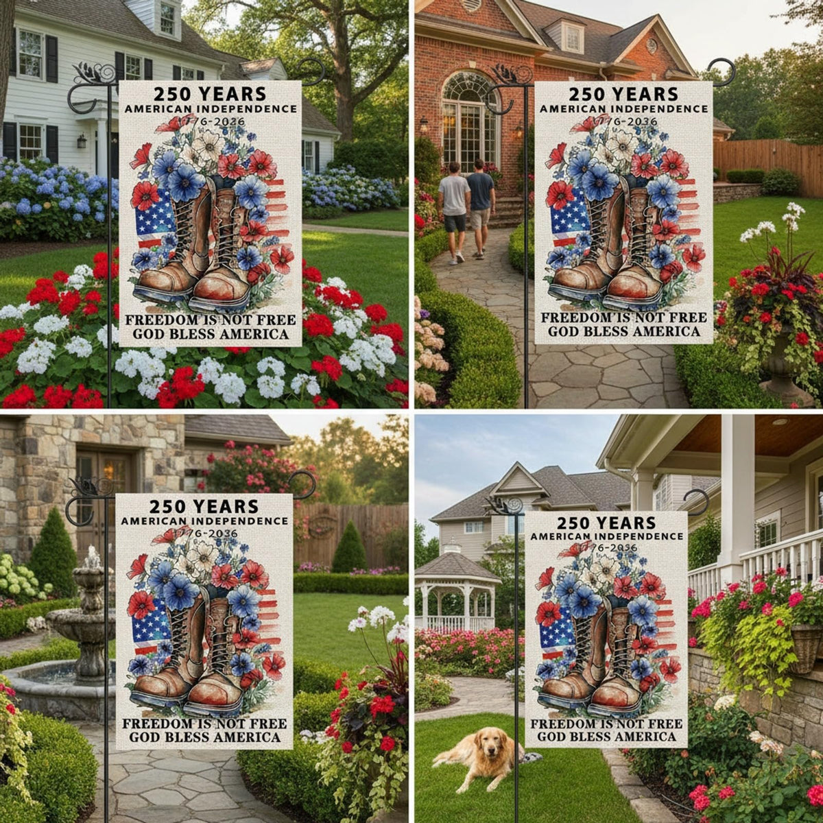GPGHE 12.5x18 inch flag enhances outdoor spaces with color and charm.