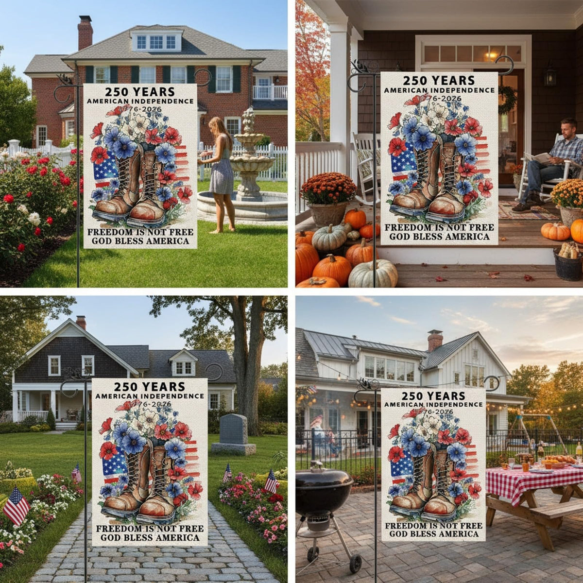 GPGHE memorial day flag is machine washable for easy care.