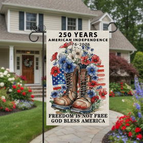 GPGHE patriotic garden flag ideal for porch and yard displays.