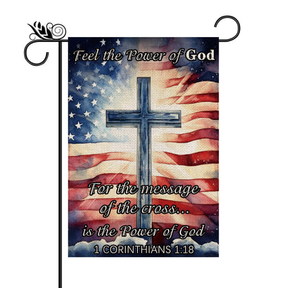 GPGHE Patriotic flag 4th July double-sided for yard display.
