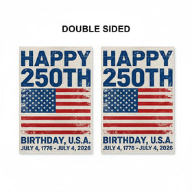GPGHE patriotic flag back view showing double-sided readability