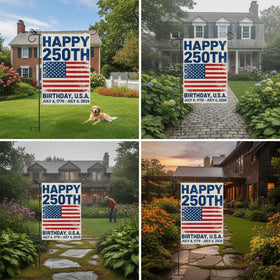GPGHE patriotic flag wall or window decor for national pride