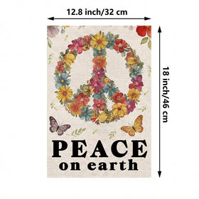 GPGHE Peace Garden Flag side detail highlights reinforced edges
