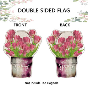 GPGHE weather-resistant flag performs well in yard, porch, or front door.
