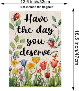 GPGHE garden flag printed on both sides stays bright on sunny days