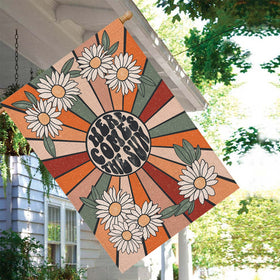 GPGHE Summer House Flag outdoor-ready, durable stitching for seasonal decorating.