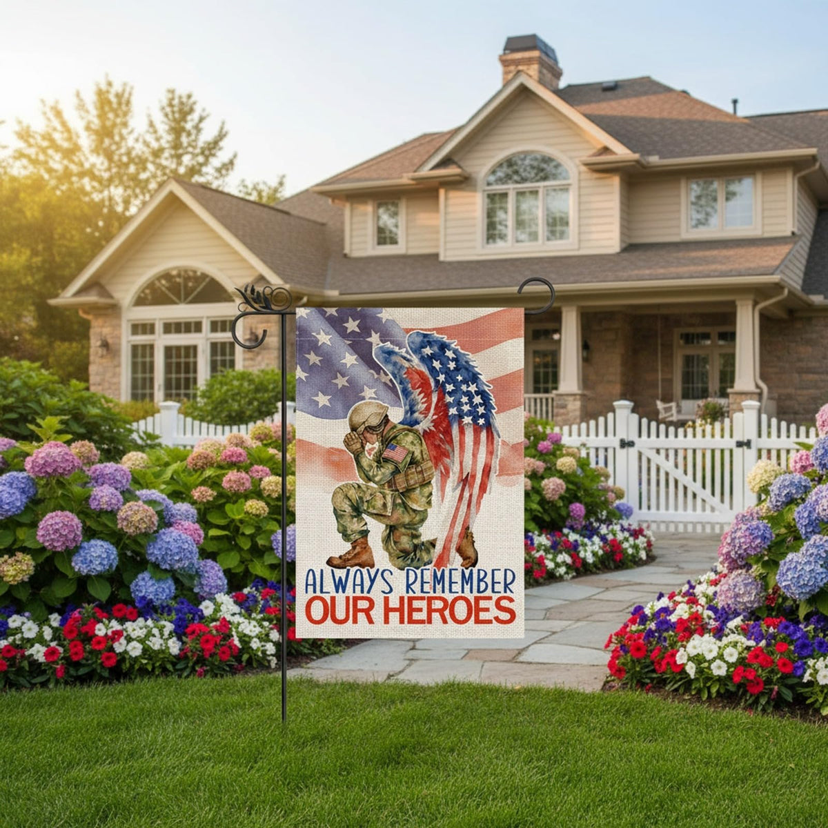 GPGHE weather-resistant flag withstands sun and rain while staying vibrant outdoors.
