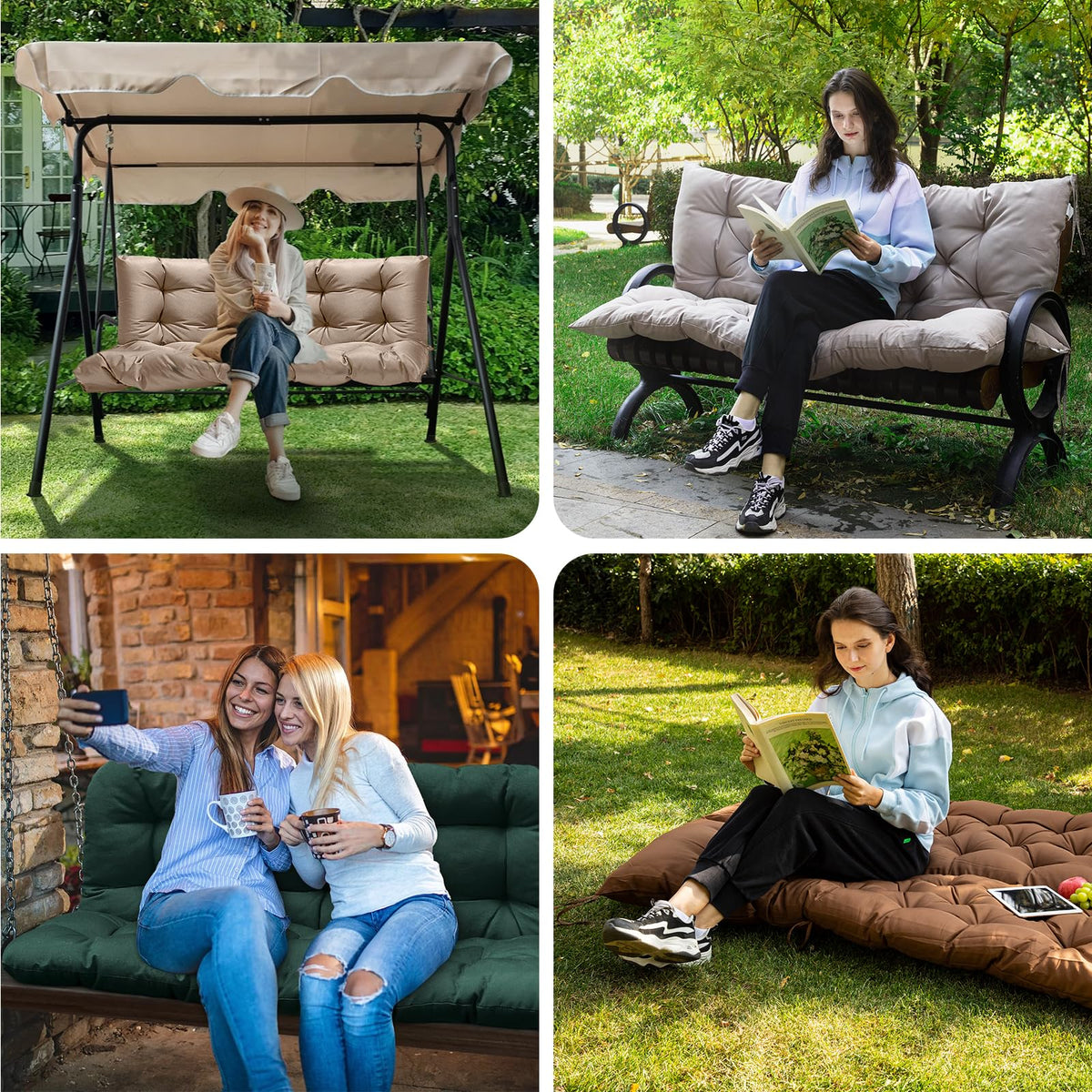 GPQAWER multicolor outdoor cushions option for garden and porch