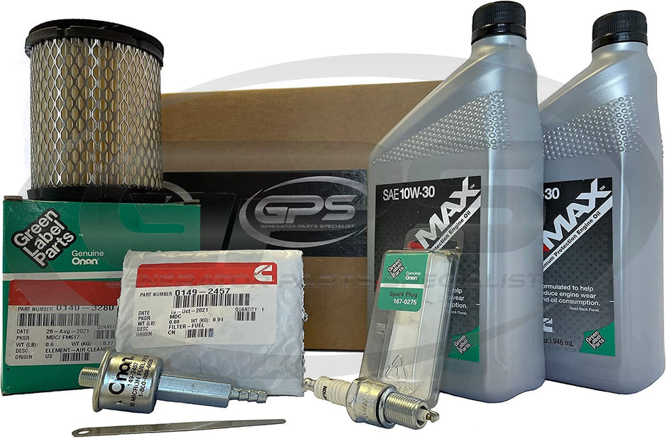 GPS tune up kit with Onan parts for QG4000 for reliable RV generator maintenance.
