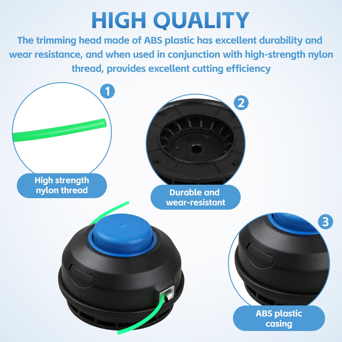 GPWXYYY KLS124-03 nylon line demonstrates long-lasting performance.