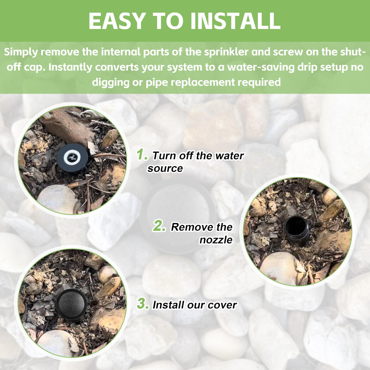 GPWXYYY leak-proof cap improves irrigation system flexibility and maintenance.