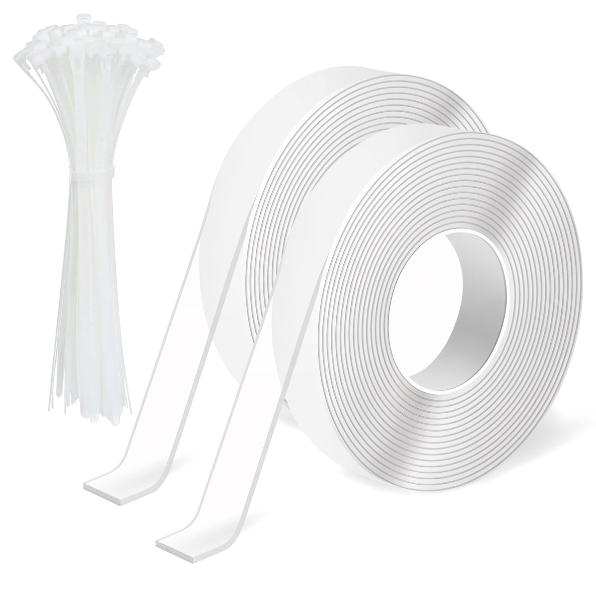 GQIRIL bird spikes kit with zip ties for easy outdoor installation.
