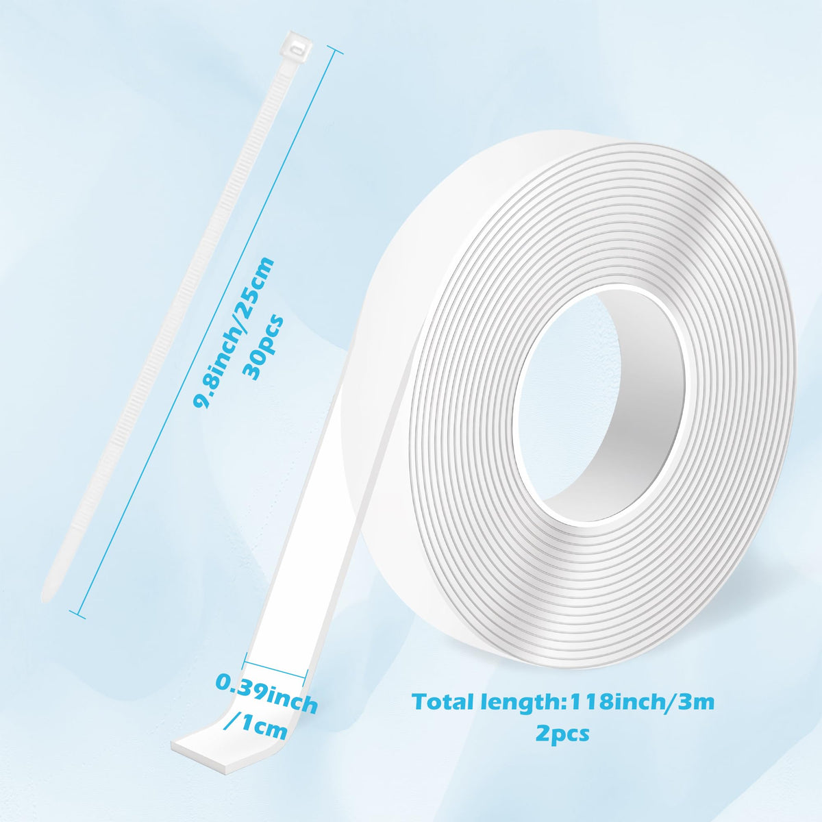 GQIRIL nano adhesive tape rolls deliver strong, residue-free mounting.