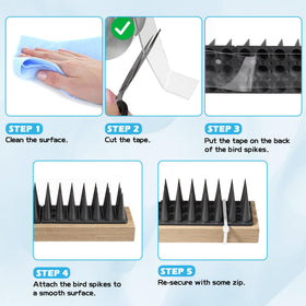 Removable mounting tape leaves no residue after detachment.