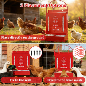 GQNDGN Hanging Feeder Installation Kit enables quick mounting on wood, wire, or fences.