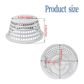 GQNDGN skimmer basket, side view, 2-pack for durable pool maintenance