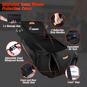 GRABADO snow blower cover waterproof seam detail protects against rain