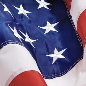 Grace Alley American Flag 5x8 ideal for Memorial Day and other patriotic occasions.