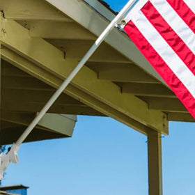 Grace Alley rust-free-flag-pole design ensures lasting outdoor displays.
