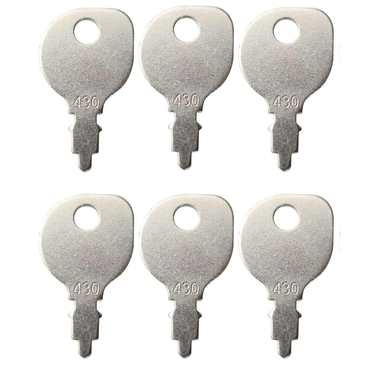 Gradora lawn mower key 430-691959 front view for quick mower startup.