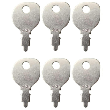 Gradora lawn mower key 430-691959 front view for quick mower startup.