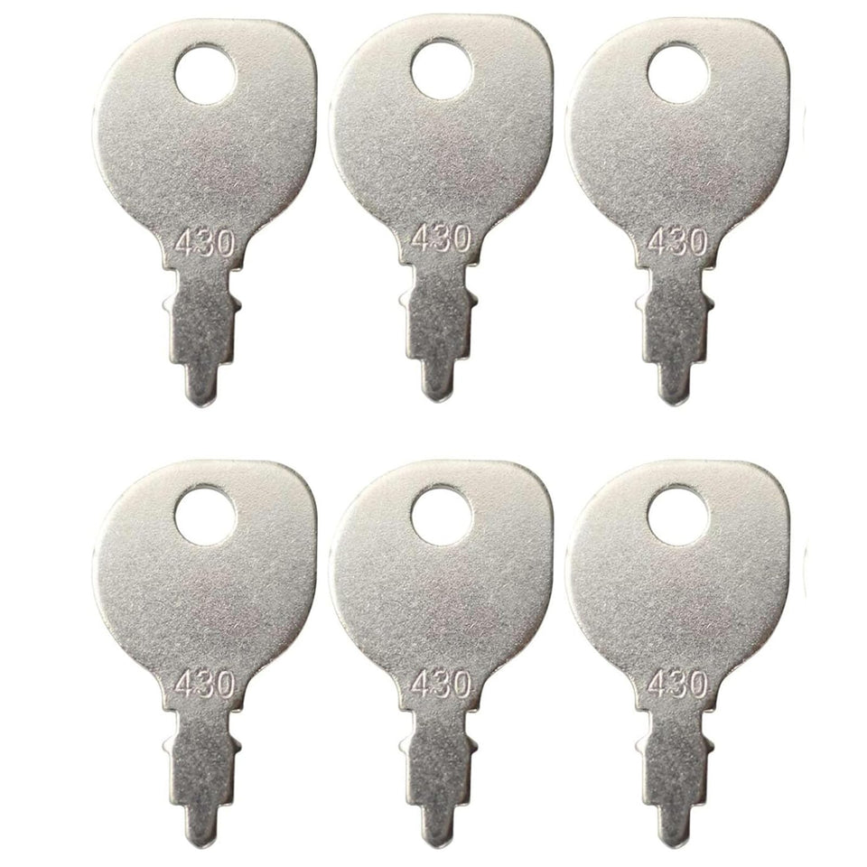 Gradora lawn mower key 430-691959 front view for quick mower startup.