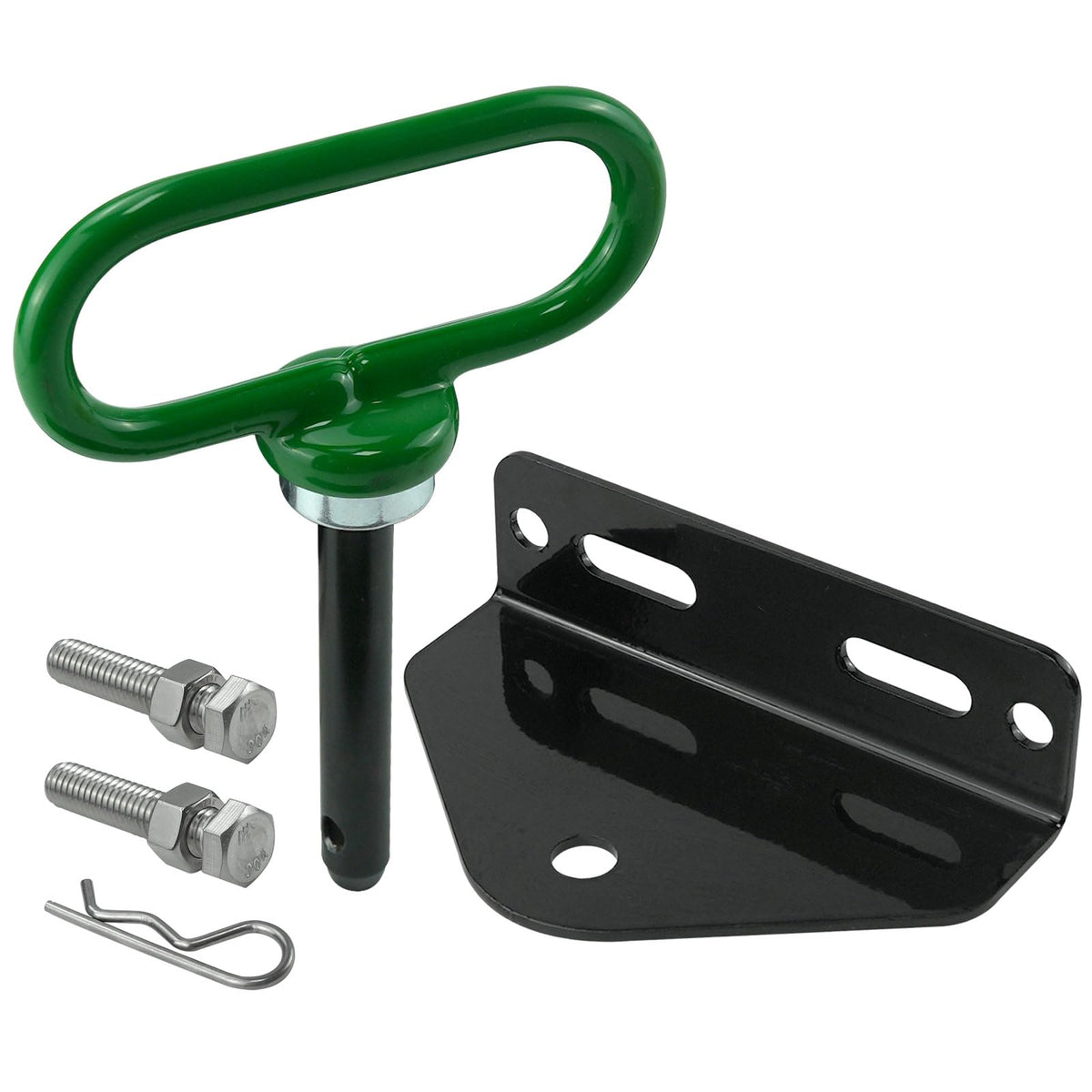 Gradora universal towing hitch kit for 3/4-inch connection on zero-turn mowers enables easy trailer attachment.