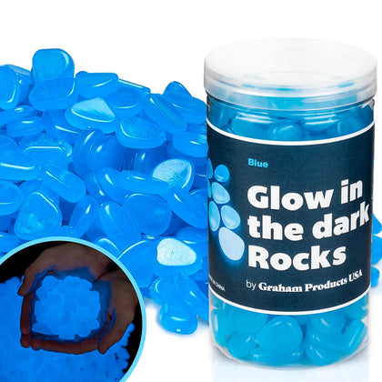 Graham Products Glow Rocks glow multicolor for gardens and pathways.