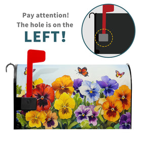 Granbey easy install magnetic back keeps cover secure for most mailboxes.