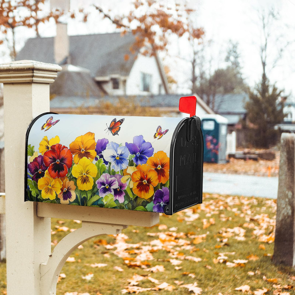 Granbey housewarming gift mailbox cover offers decorative practicality for new homes.