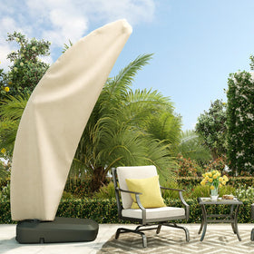 Grand Patio Deluxe umbrella cover with straight pole fits securely outdoors