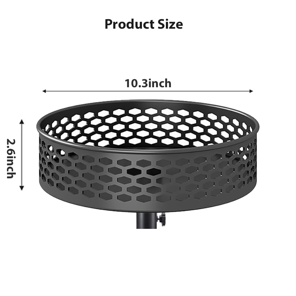 Grandhome adjustable 10.3 inch diameter tray secures magazines and beverages