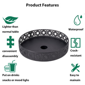 Grandhome portable tray for beach and patio setups