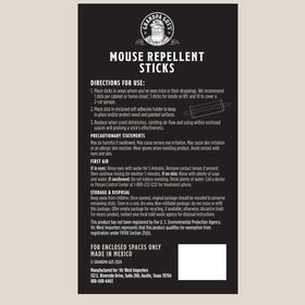 Ten-stick package provides humane, non-toxic pest deterrence for many rooms.