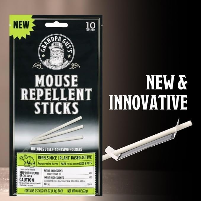 Peppermint aroma released in indoor spaces like RVs and storage areas.
