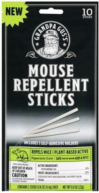 Peppermint-based deterrent leaves a light, refreshing fragrance.
