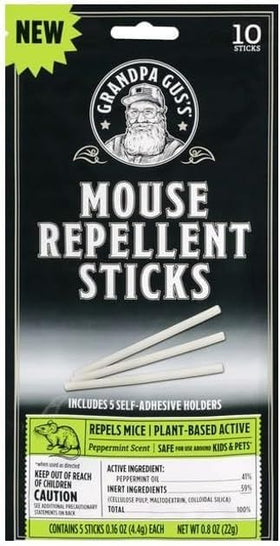Peppermint-based deterrent leaves a light, refreshing fragrance.