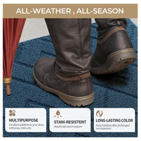 GRANNY SAYS dirt and moisture grooves capture leaving floors cleaner.