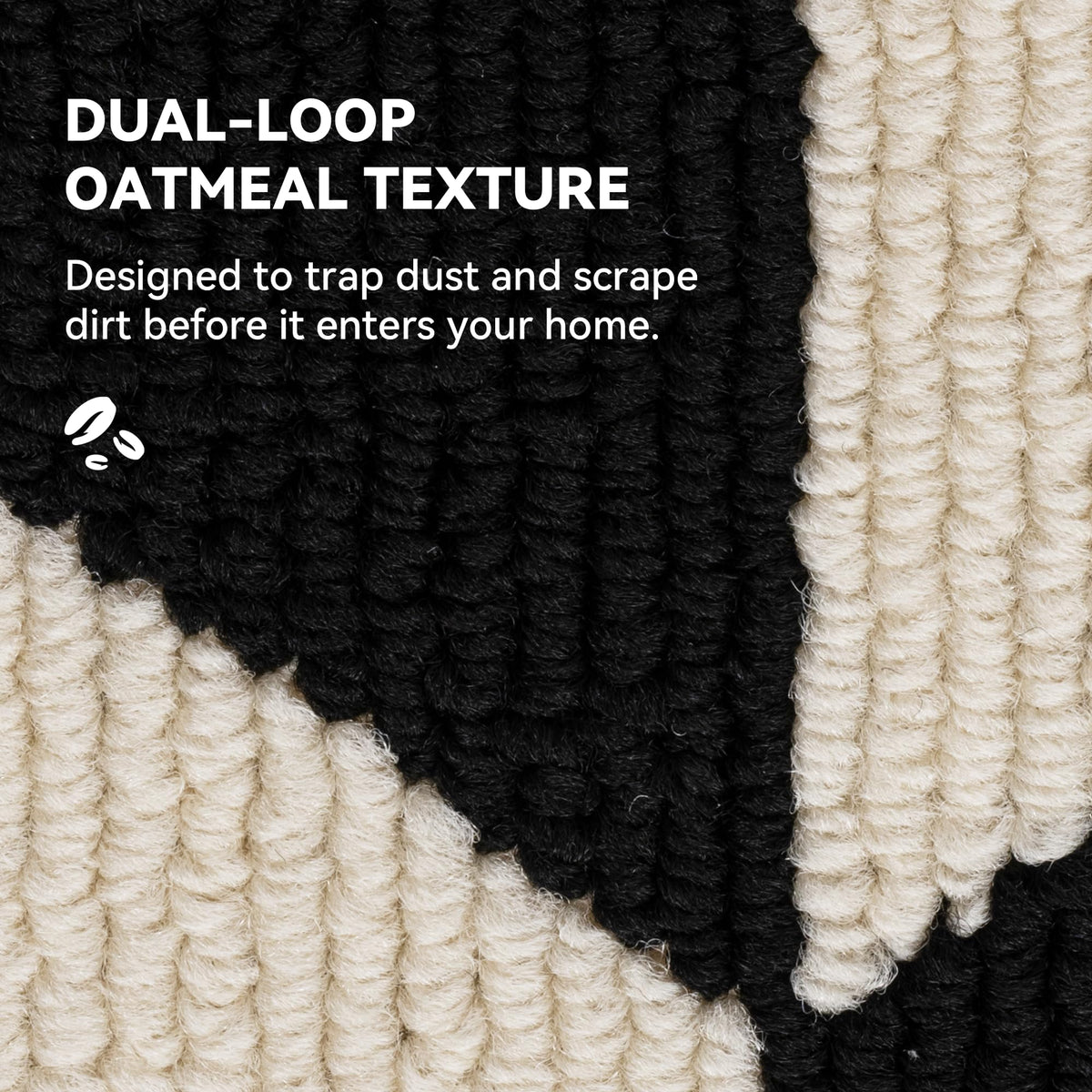 GRANNY SAYS indoor doormat 24x36 textured loop fleece absorbs moisture.