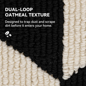 GRANNY SAYS indoor doormat 24x36 textured loop fleece absorbs moisture.
