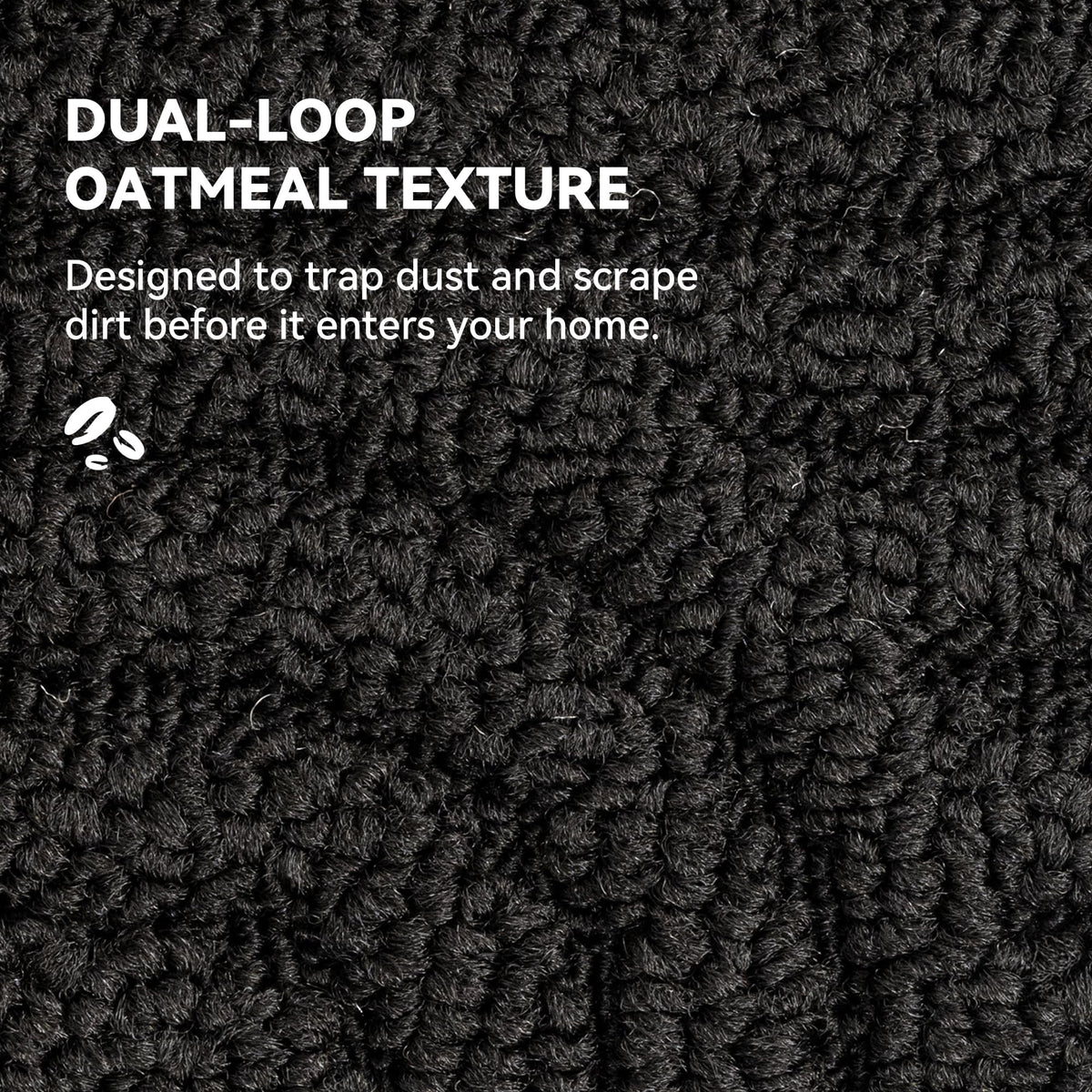 GRANNY SAYS machine-washable doormat cleans easily for daily use.