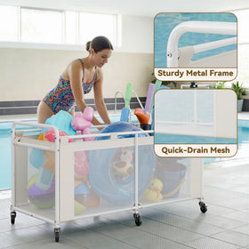GRANNY SAYS rolling cart with wheels enables smooth transport.