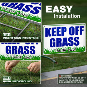 Granatan weather-resistant coroplast sign withstands sun and rain for year-round use.
