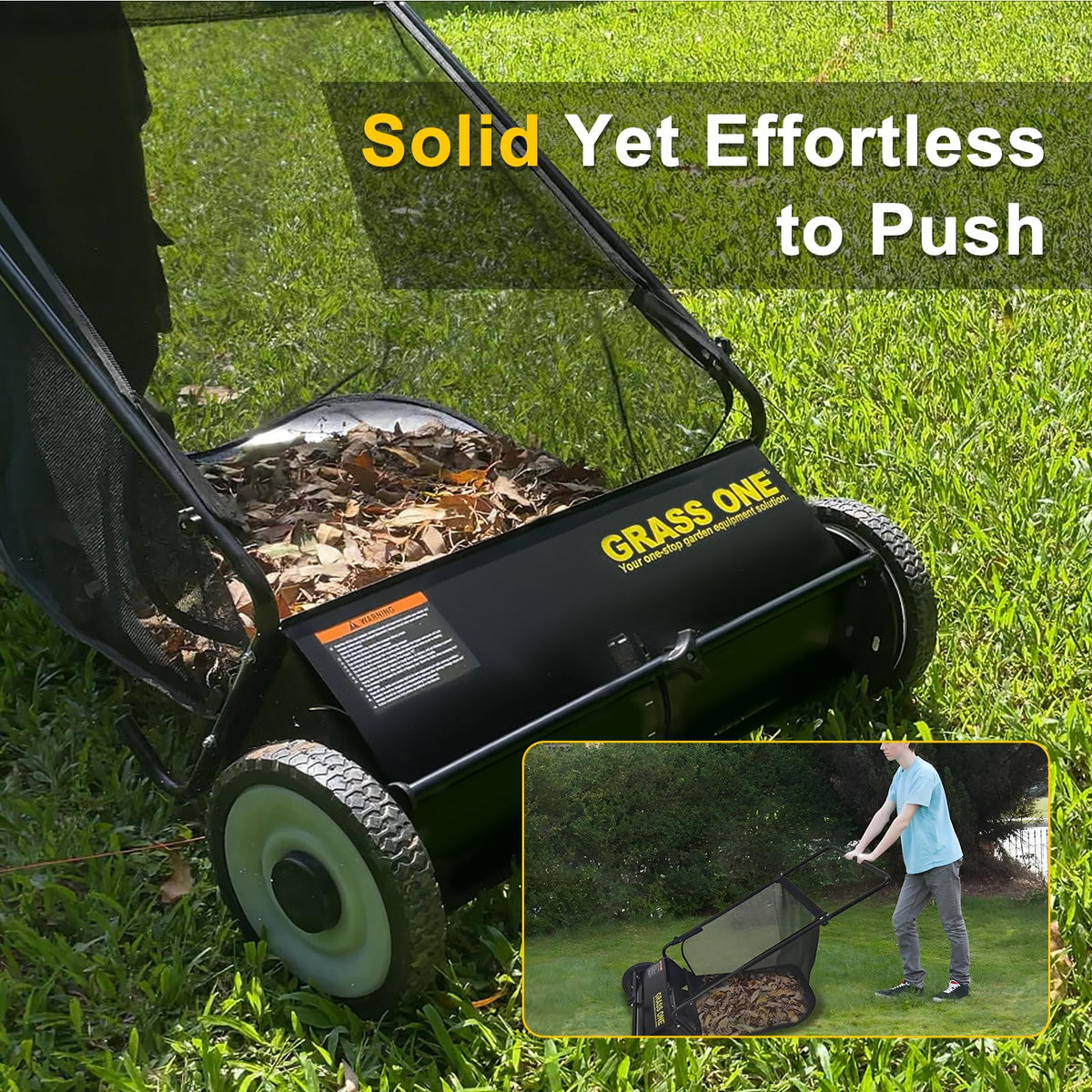 Grass One easy storage design for quick yard cleanup