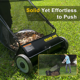 Grass One easy storage design for quick yard cleanup