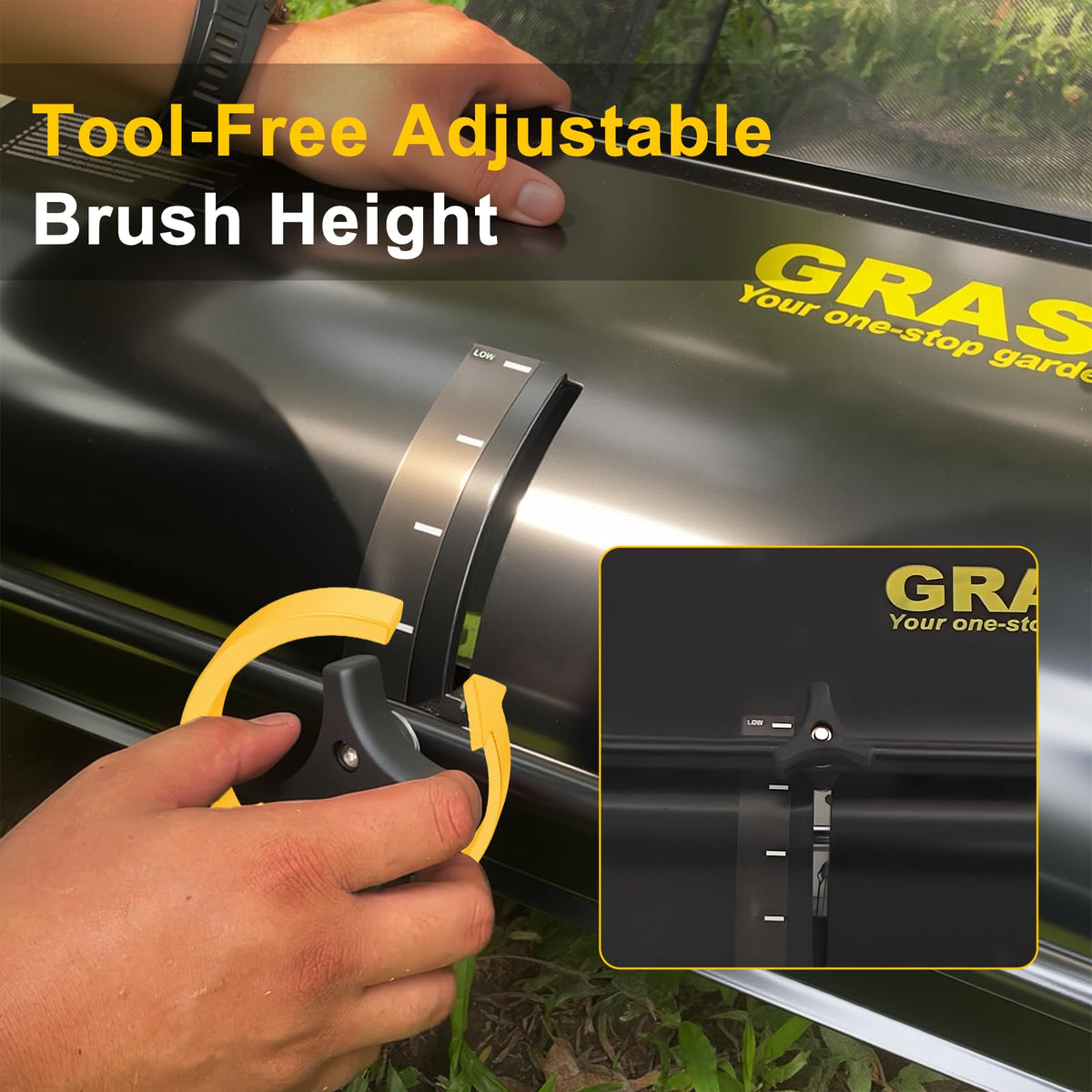 Grass One four-brush gear ratio boosts cleaning efficiency
