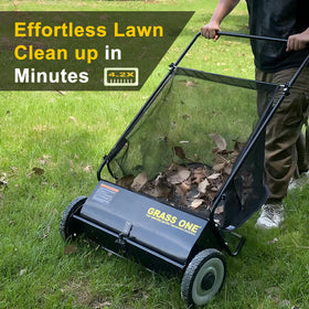 Grass One sweeper with reinforced frame and 10.5-inch PP brushes for durability