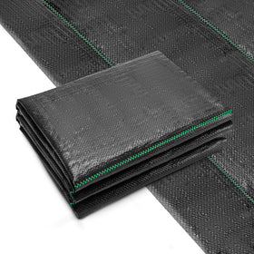 GRASSCLUB weed barrier 6.5ft by 32ft with a durable woven texture
